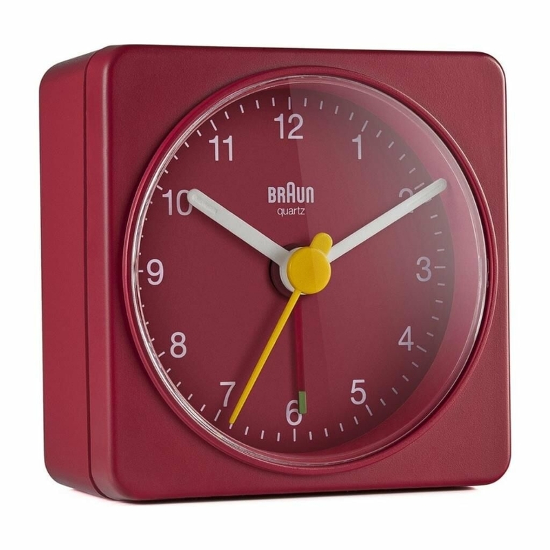 Braun BC02R Kırmızı Klasik Seyahat Analog Alarmlı Masa Saati