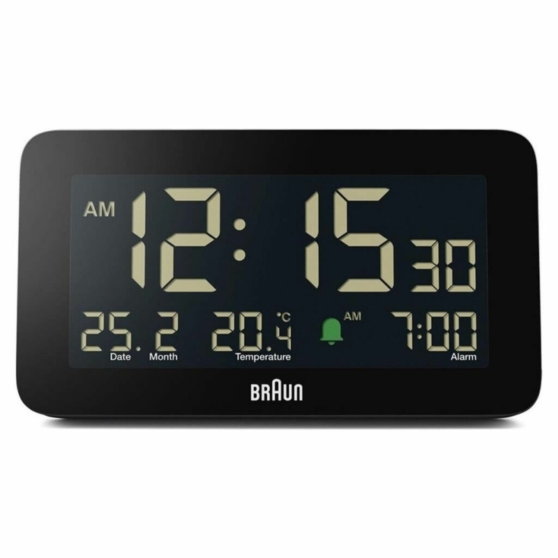 Braun BC10B Siyah Dijital Alarmlı Masa Saati