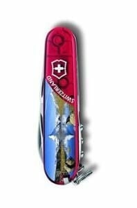 Victorinox Çakı Vt 1.3703.Te2B1 İsviçre Çakısı Climber Mavi Şeff Alp Dağı Desenli Çakı
