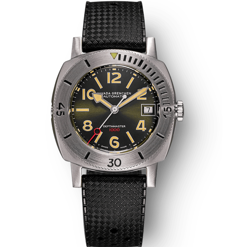 Nivada Grenchen Depthmaster Green - Numerals Date 14103A01 Kol Saati