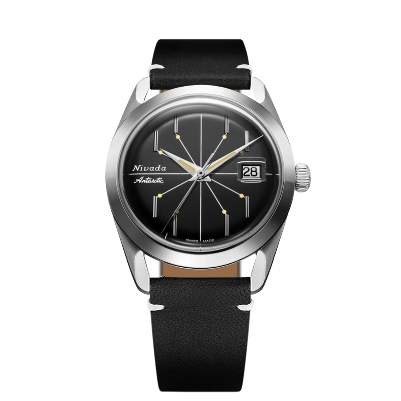 Nivada Grenchen Antartic Spider Black 32072A15 Kol Saati