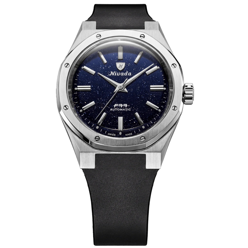 Nivada Grenchen F77 Dark Blue Aventurine Mk2 38Mm 68047A77-Dr Kol Saati