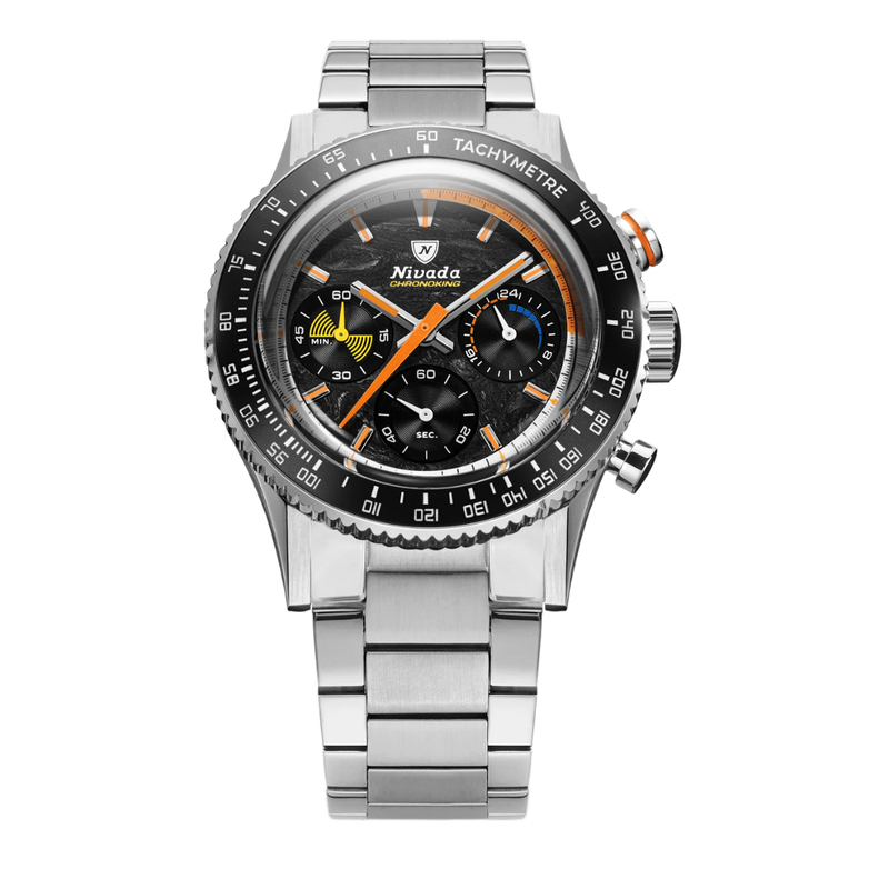 Nivada Grenchen Chronoking Meca Quartz Racing Carbon Le 87049Q20 Kol Saati
