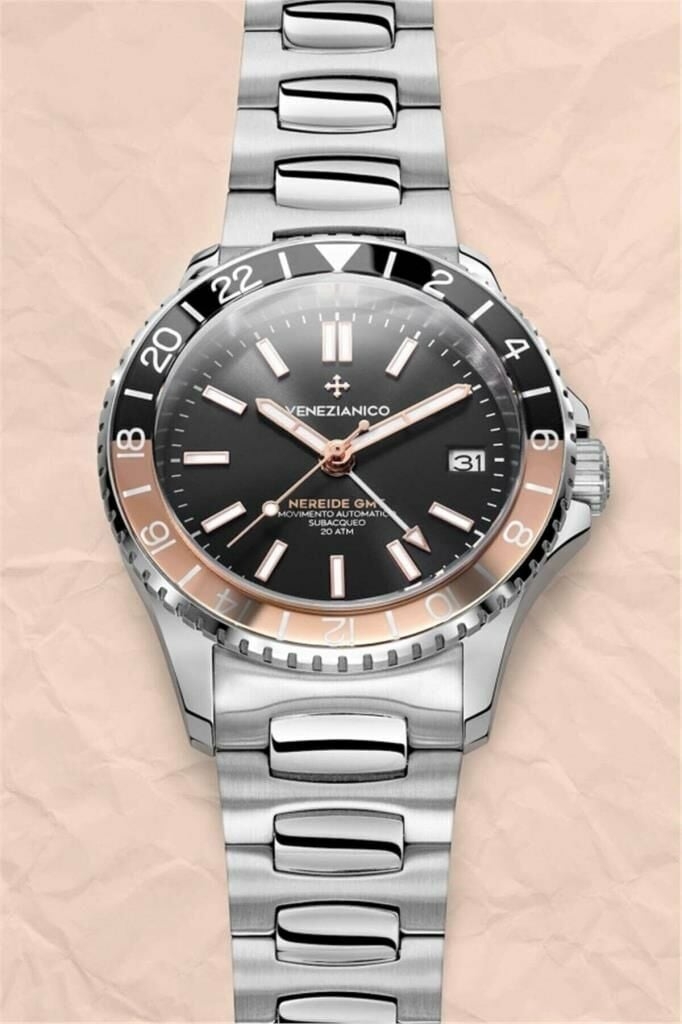 Venezianico Kurmalı Otomatik Erkek Kol Saati - 3521504C Nereide Gmt