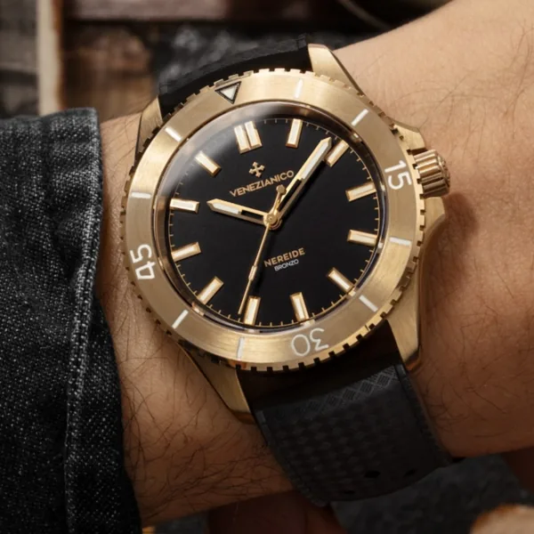 Venezianico Kurmalı Otomatik Kol Saati - 3121555-NEREIDE Bronzo 39