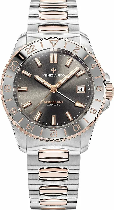 Venezianico Kurmalı Otomatik Erkek Kol Saati - 3521510C Nereide Grand Tour Gmt 39