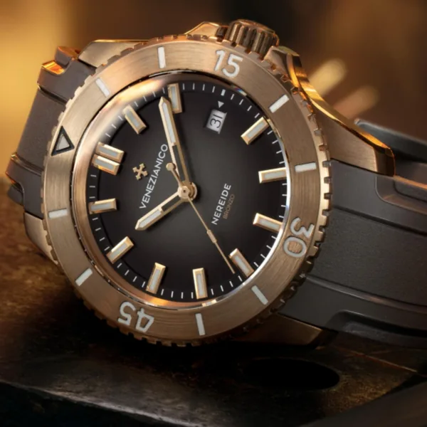 Venezianico Kurmalı Otomatik Erkek Kol Saati - 4521555-NEREIDE Bronzo