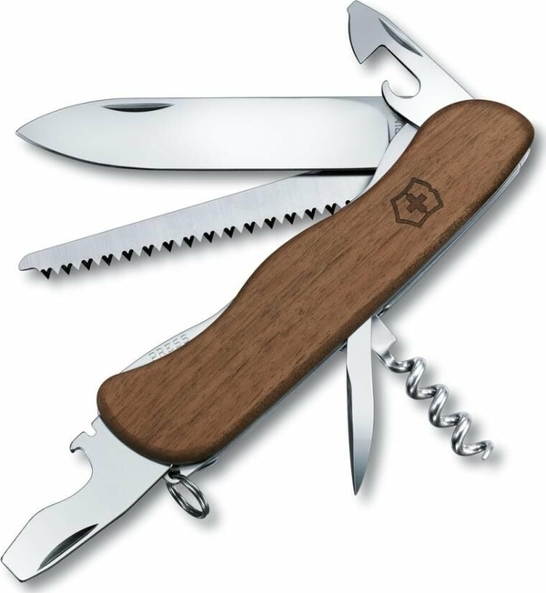 Victorinox Çakı Vt 0.8361.63 İsviçre Çakısı Forester Wood 111Mm,Çakı Ceviz Ağacı