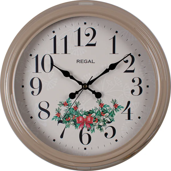 Regal 30 Cm Forforlu Ahşap Desen Duvar Saati