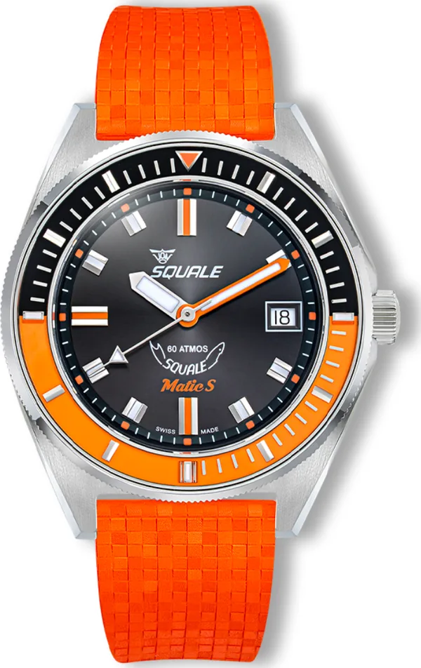 Squale Matic S Orange Mosaic Rubber Matıcbkobk.Mror Otomatik Erkek Kol Saati