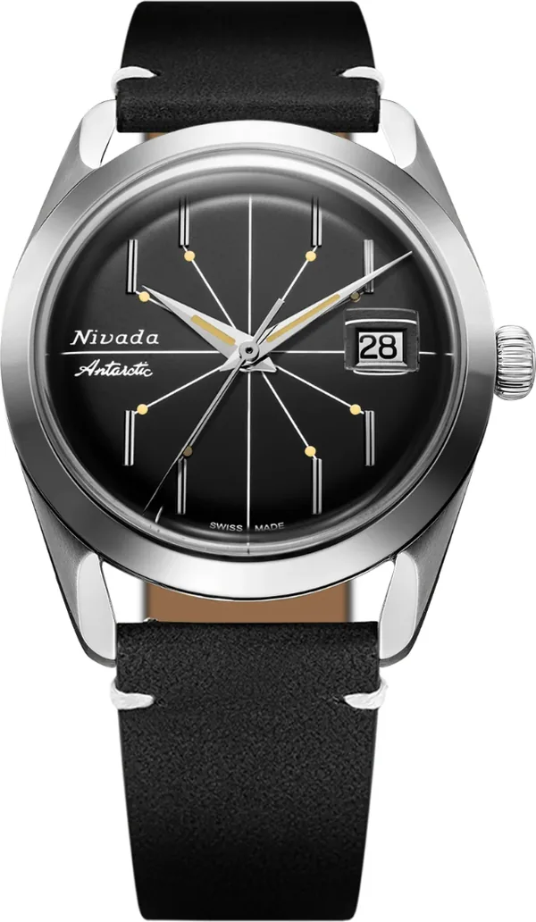 Nivada Grenchen Antartic Spider Black 32072A15 Kol Saati