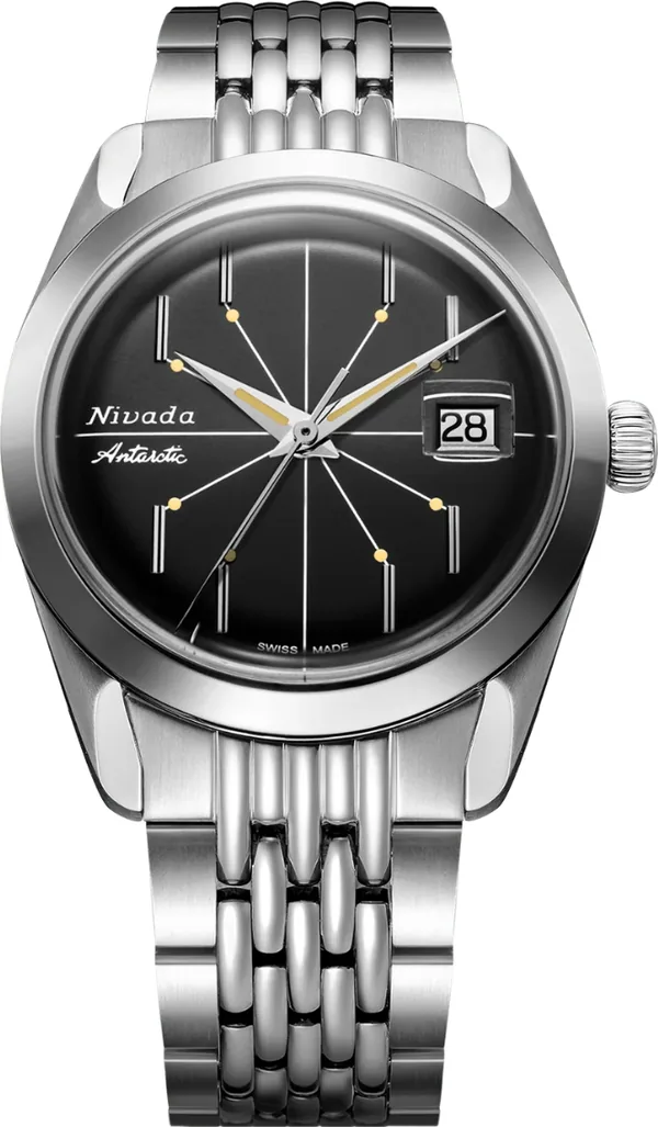 Nivada Grenchen Antartic Spider Black 32072A04 Kol Saati