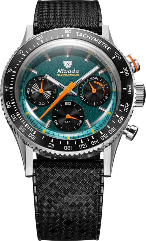 Nivada Grenchen Chronoking Meca Quartz Racing Green 87051Q01 Kol Saati