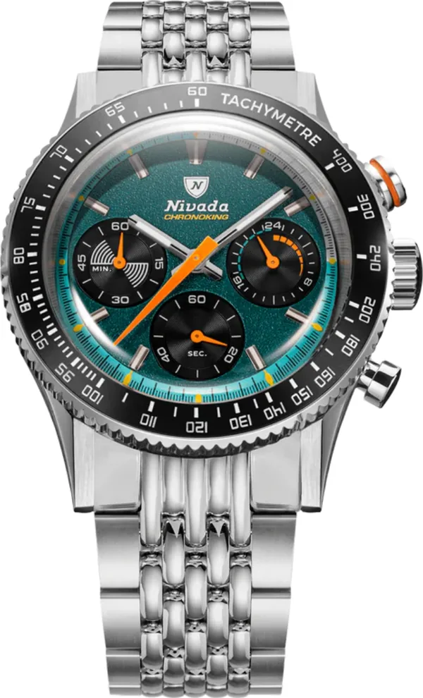 Nivada Grenchen Chronoking Meca Quartz Racing Green 87051Q04 Kol Saati