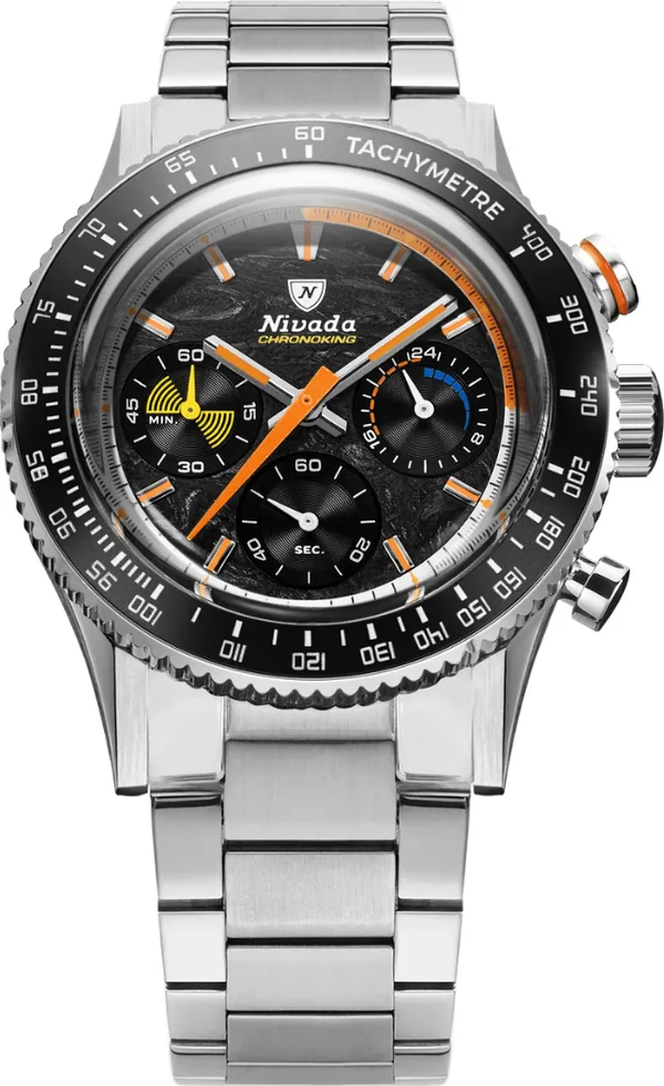 Nivada Grenchen Chronoking Meca Quartz Racing Carbon Le 87049Q20 Kol Saati