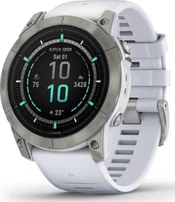 Garmin 010-02804-11 Epix Pro (G2), 51, Saph, Ti, Whitestone, Emea Akıllı Saat