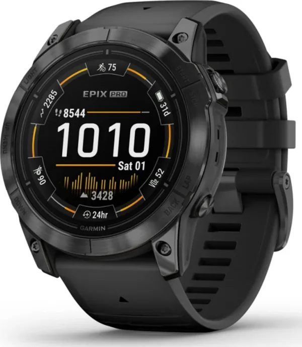 Garmin 010-02804-21 Epix Pro (G2), 51, Glass, Sltgry Ss, Blk, Emea/Aus/Nz/Afr/Sa Akıllı Saat