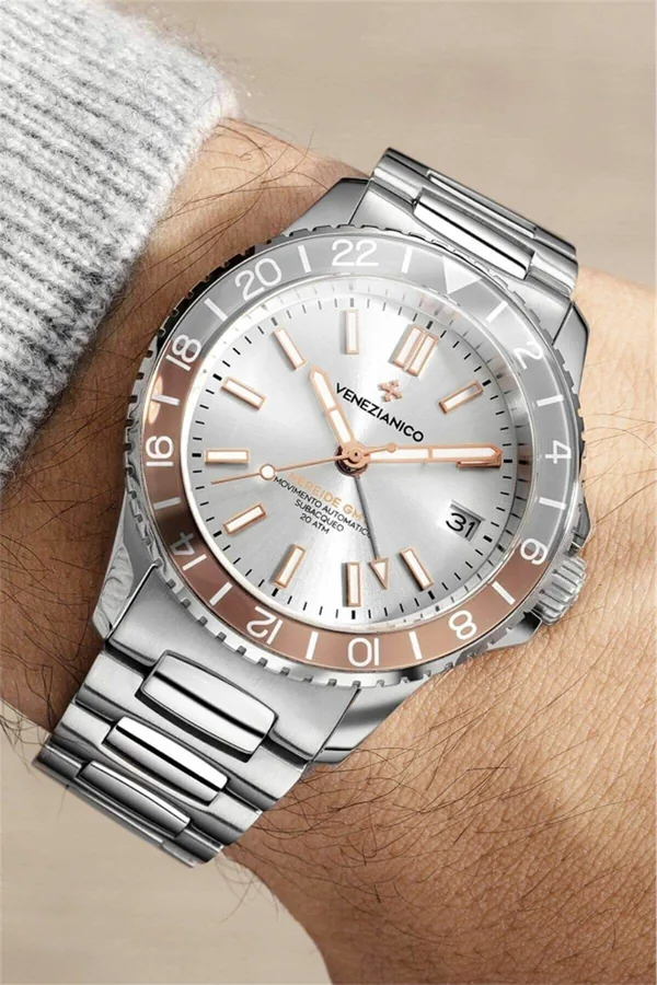 Venezianico Kurmalı Otomatik Erkek Kol Saati - 3521503C Nereide Gmt